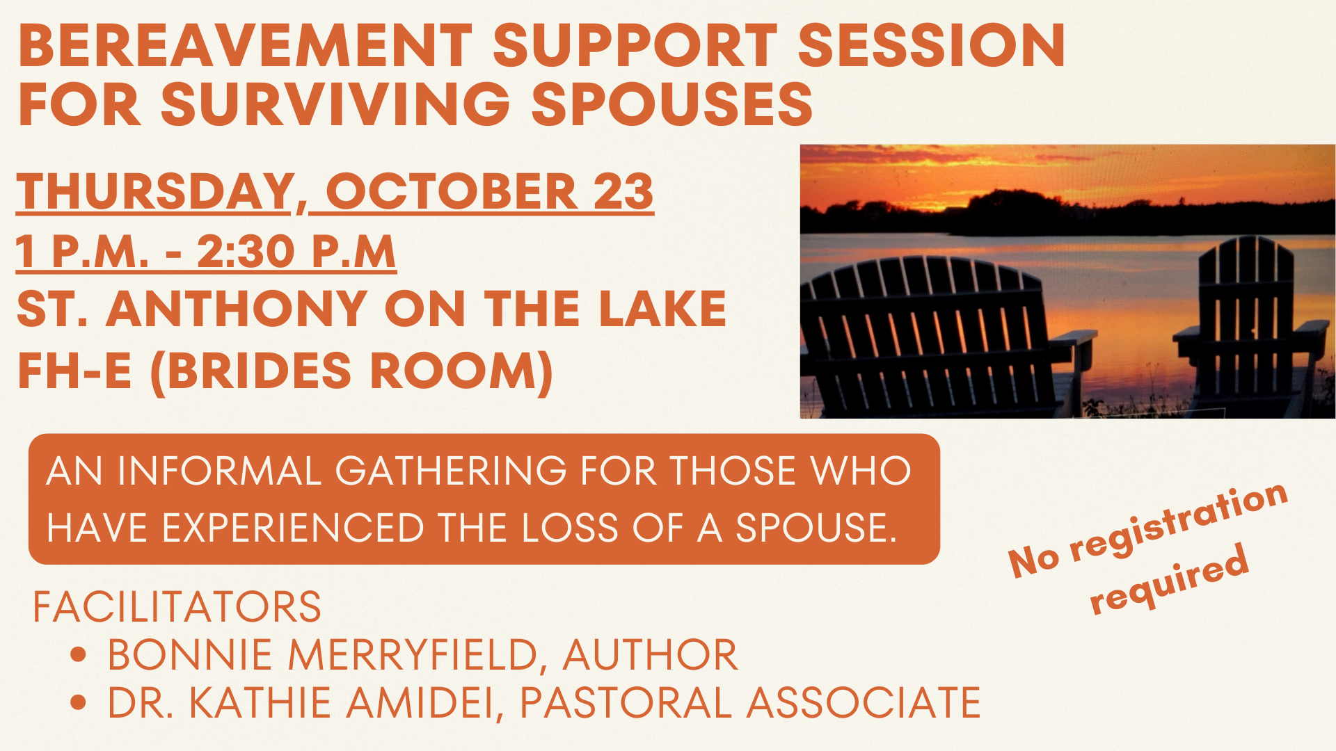 St. Anthony on the Lake Bereavement Session