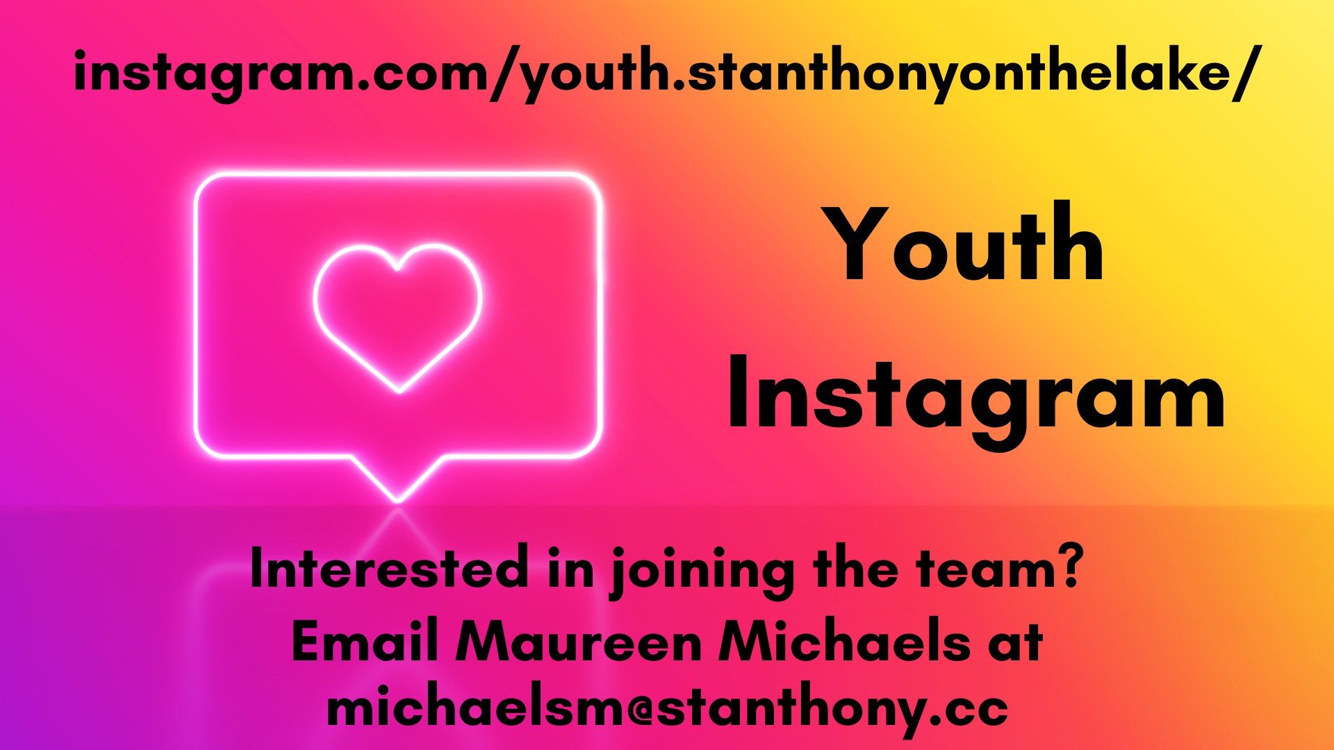 St. Anthony Youth Instagram