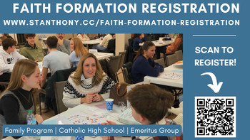 St. Anthony on the Lake Faith Formation Registration