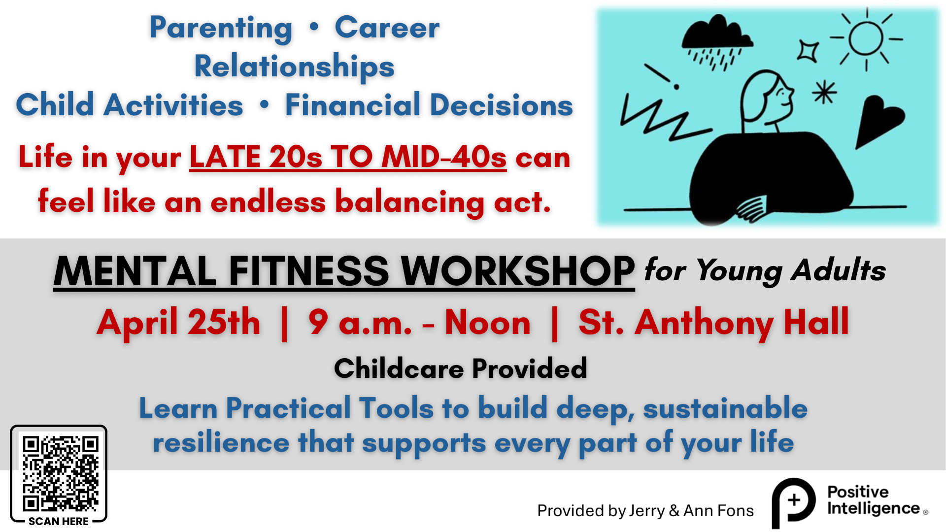 Mental Fitness Workshop, St. Anthony on the Lake