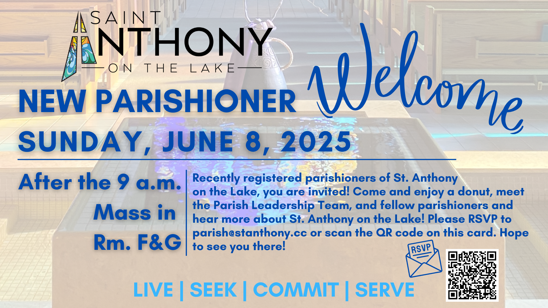 New Parishioner Welcome at St. Anthony on the Lake