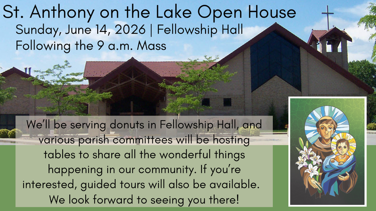St. Anthony on the Lake Open House June 14, 2026