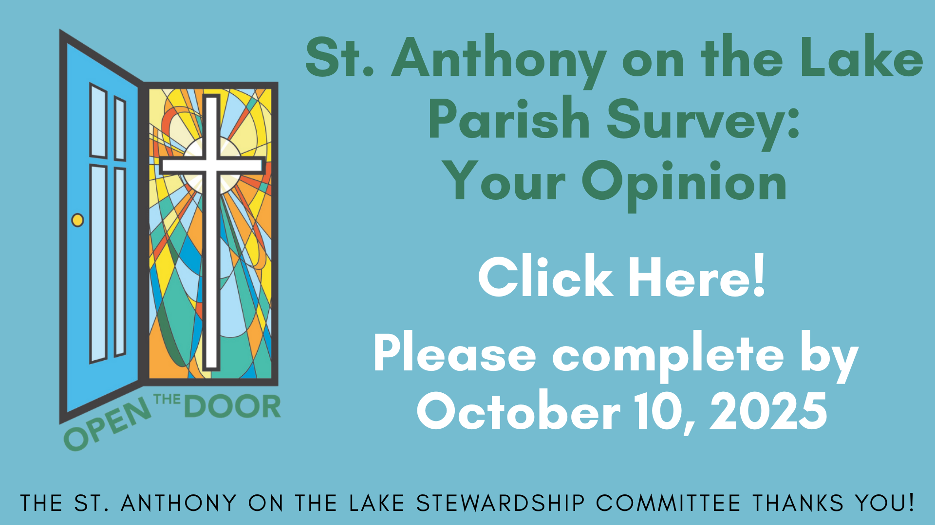 St. Anthony on the Lake Faith Formation Registration