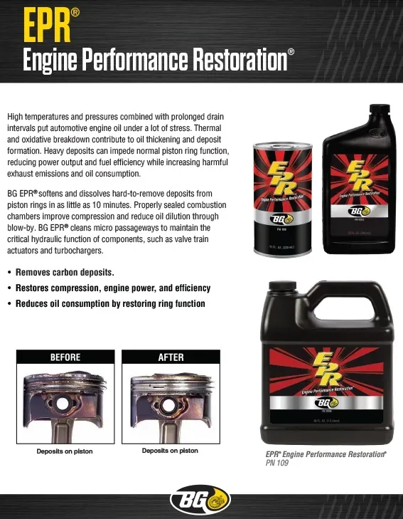 EPR Engine Performance Restoration from BG | City Side Auto