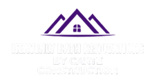 Logo with green house icons above white text "Homes In California By Calina Consultants".