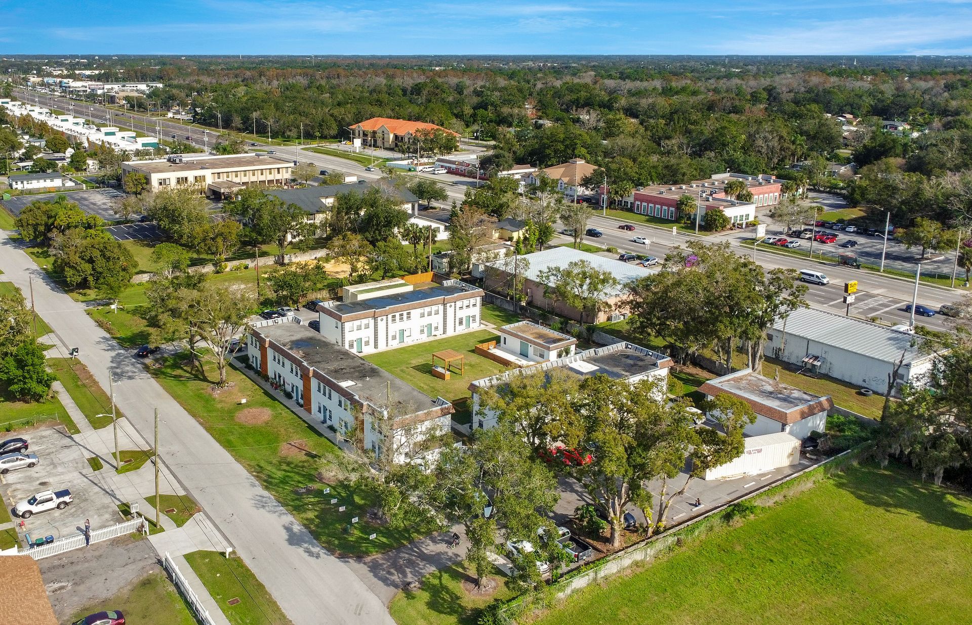 Aerial shot at The Juliette in Orlando, FL.