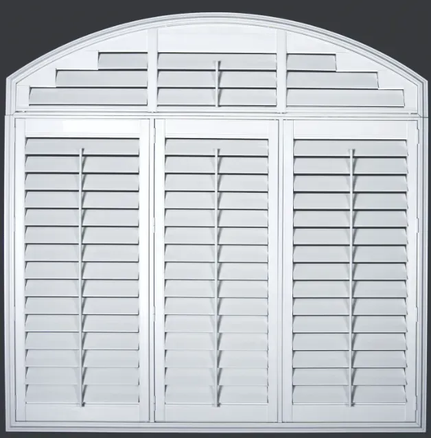 A close up of a white pole with a screw in it.