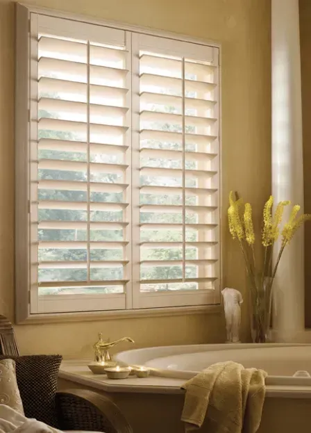 Bathroom Window with Shutters — East Peoria, IL — Blinds For Less