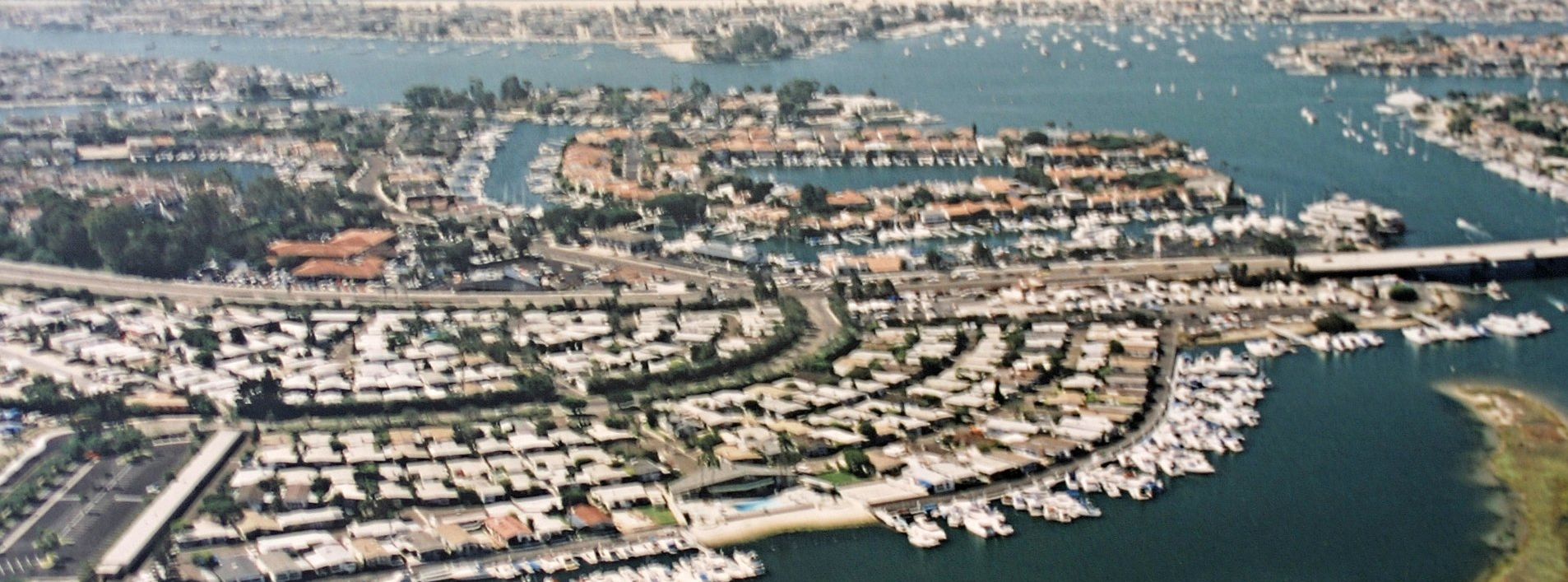 Aerial View of Bayside Village Marina