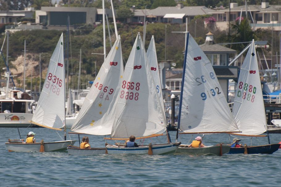 Sailing Class in Newport Harbor Near Bayside Village Marina