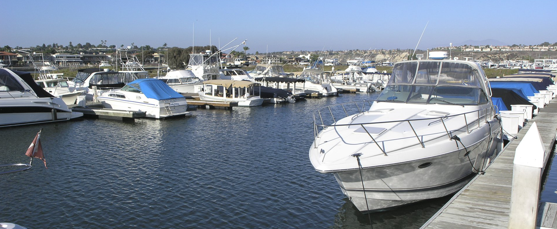 Boats in slips and side ties