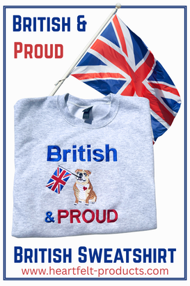 Our new design British and Proud of a British Bulldog and wording