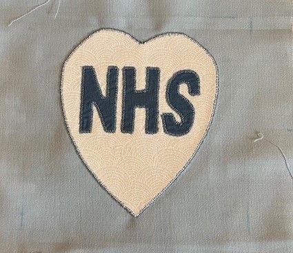 Representing the NHS for the Covid Quilt Project