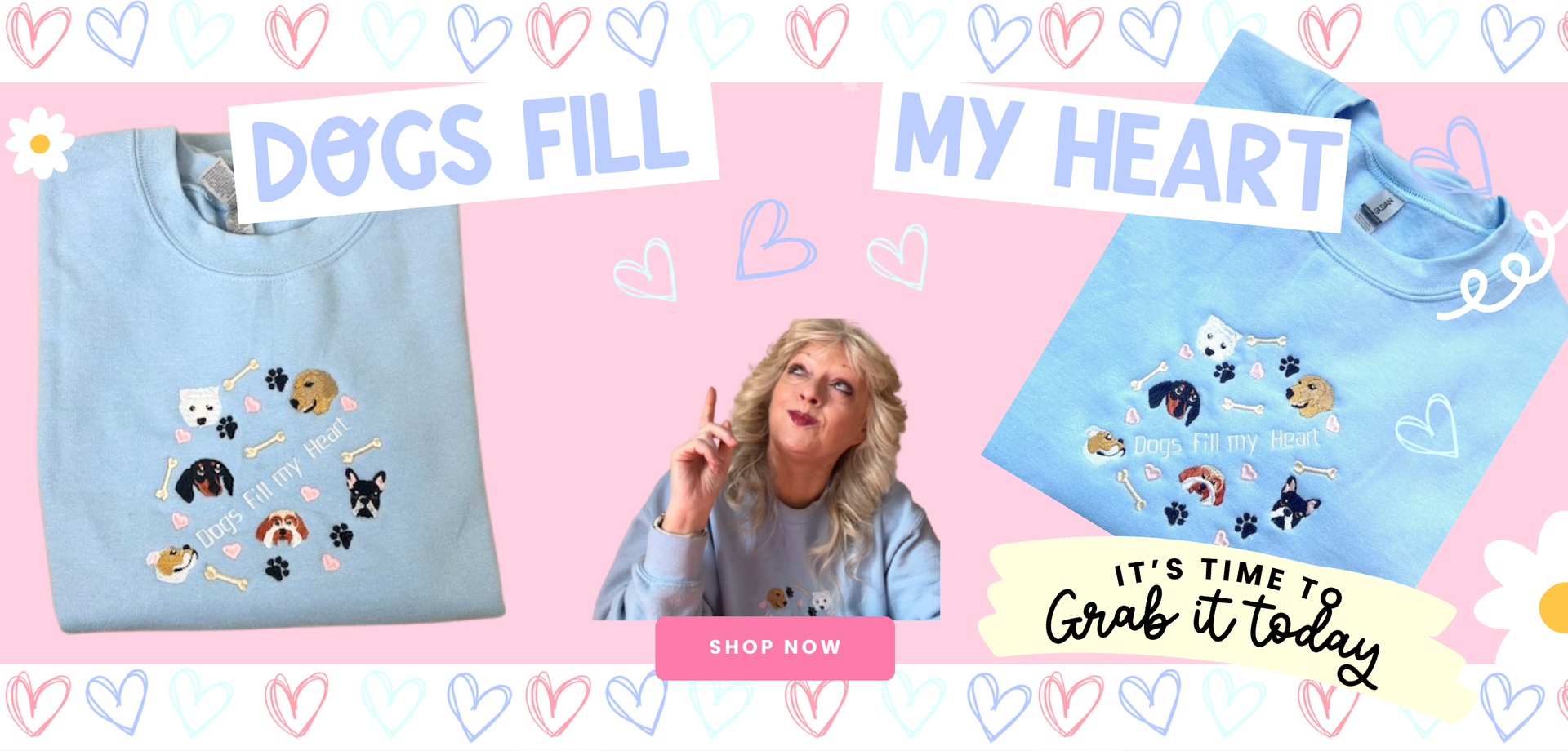 Launching our new design Dogs fill my Heart
