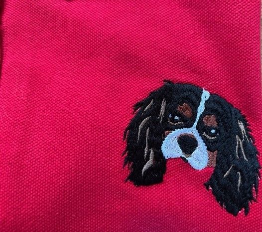 King Charles Cavalier embroidery