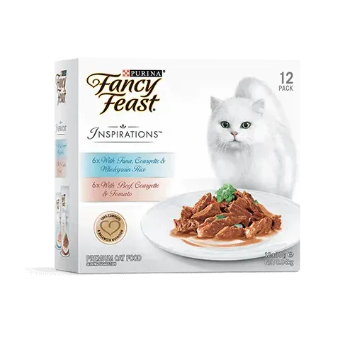 Fancy Feast Inspirations Beef & Tuna Mixed Pack 12 x70g