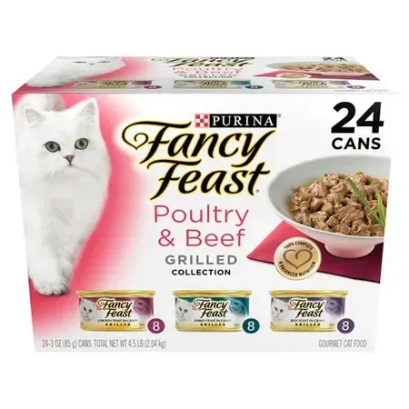 Fancy Feast Classic Beef & Poultry Grilled Carton 24 (85g)