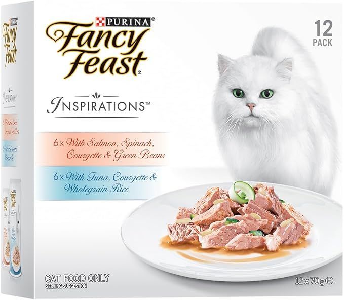 Fancy Feast Inspirations Salmon & Tuna Mixed Pack 12 x 70g