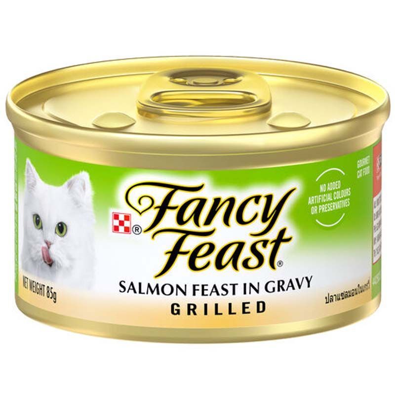 FANCY FEAST Grilled Salmon In Gravy 85g (24)