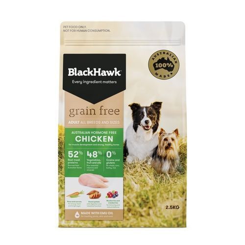 Black Hawk Grain Free Dog Chicken Adult 2.5kg