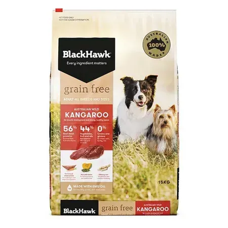Black Hawk Grain Free Adult Dog Kangaroo 15kg