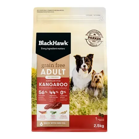 Black Hawk Grain Free Adult Dog Kangaroo 2.5kg