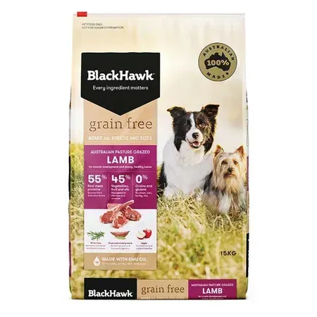 Black Hawk Grain Free Adult Dog Lamb 15kg