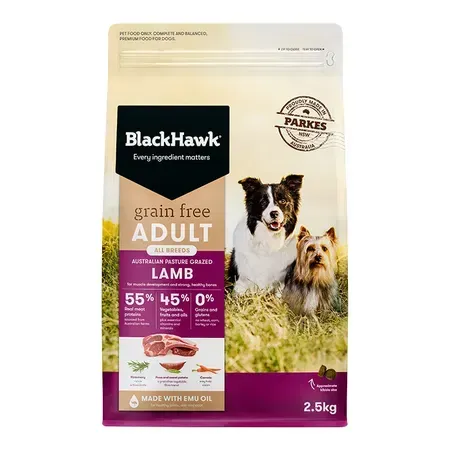 Black Hawk Grain Free Adult Dog Lamb 2.5kg