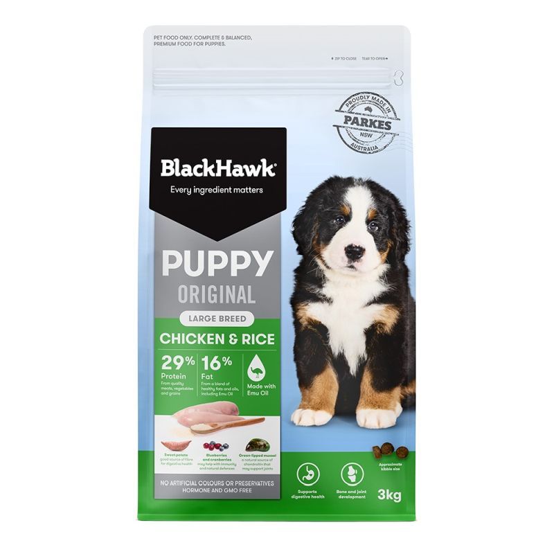 Black Hawk Puppy Large Breed Original Chicken and Rice 3kg