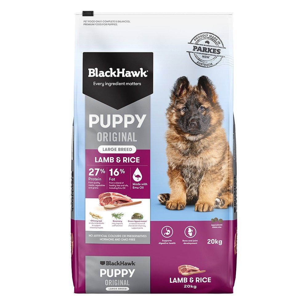 Black Hawk Puppy Large Breed Original Lamb and Rice 20kg