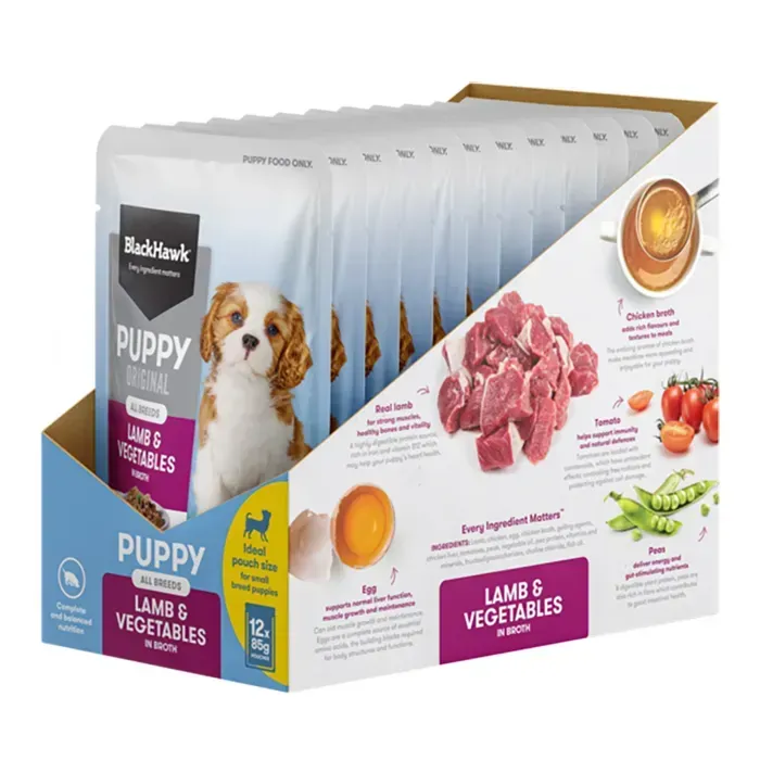 Black Hawk Puppy Original Lamb & Vegetables 85g (12 pack)