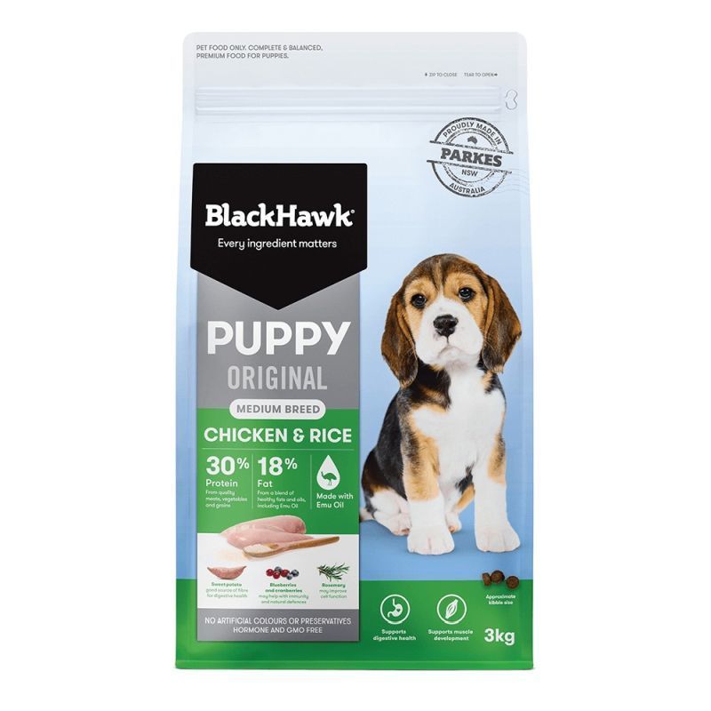 Black Hawk Puppy Medium Breed Original Lamb and Rice 10kg