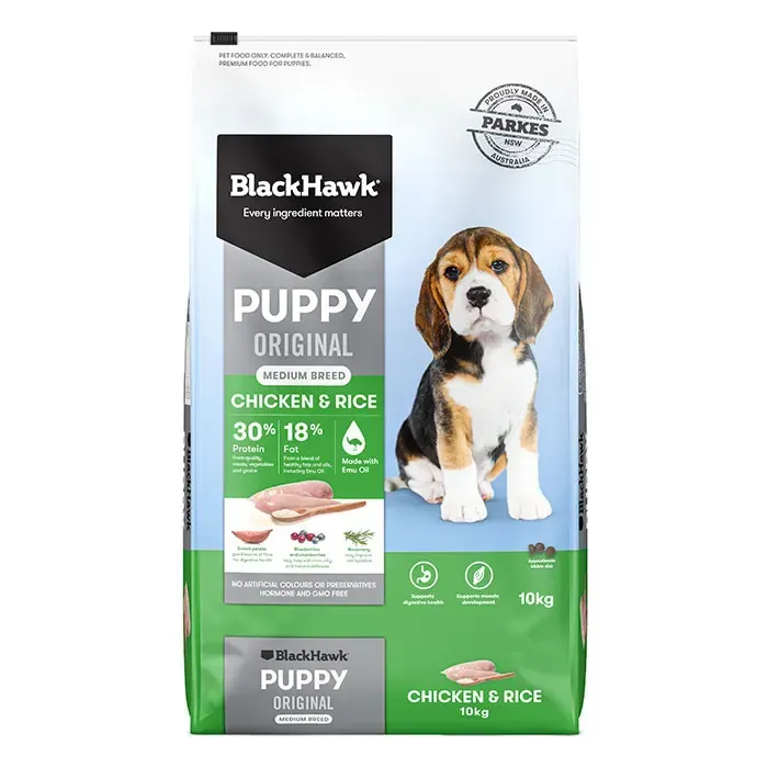 Black Hawk Puppy Small Breed Original Chicken and Rice 10kg