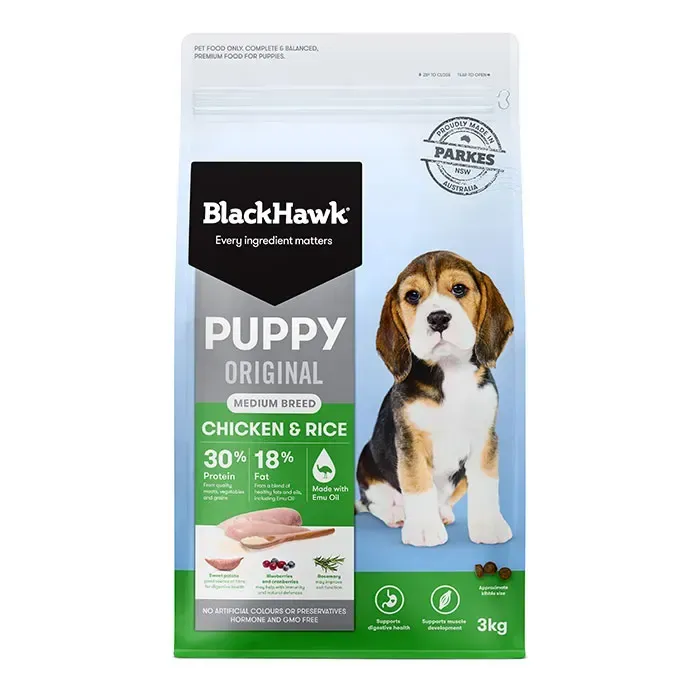 Black Hawk Puppy Small Breed Original Chicken and Rice 3kg