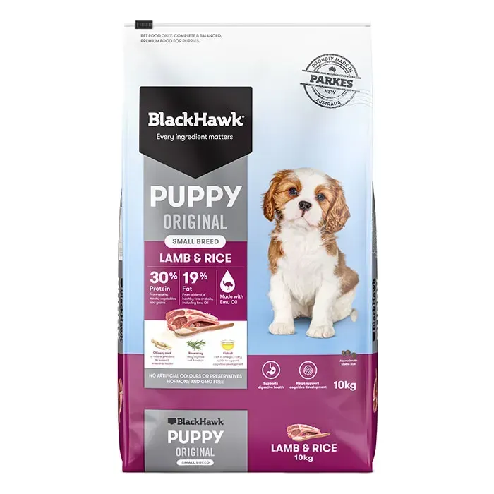 Black Hawk Puppy Small Breeds Original Lamb and Rice 10kg