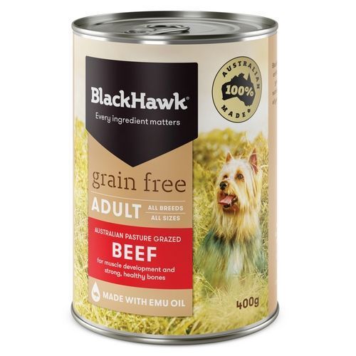 Black Hawk Grain Free Wet Dog Food Beef Carton 12 x 400g