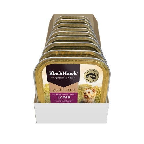 Black Hawk Grain Free Wet Dog Food Lamb Carton 9 x 100g