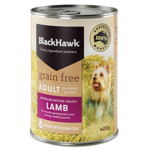 Black Hawk Grain Free Wet Dog Food Lamb Carton 12 x 400g