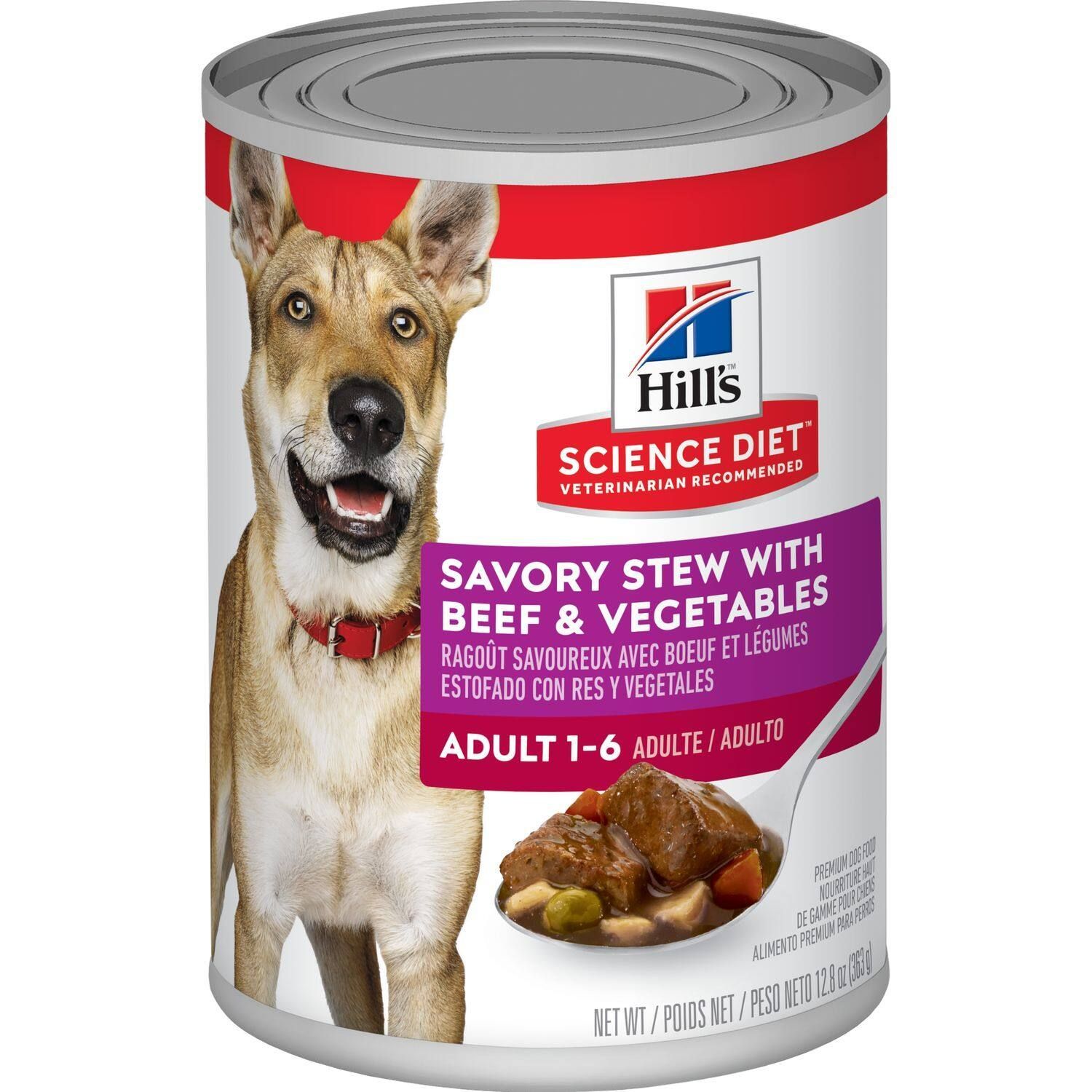 Hill'S Science Diet Canine Adult Savoury Stew With Beef & Vegetables 363g (12)