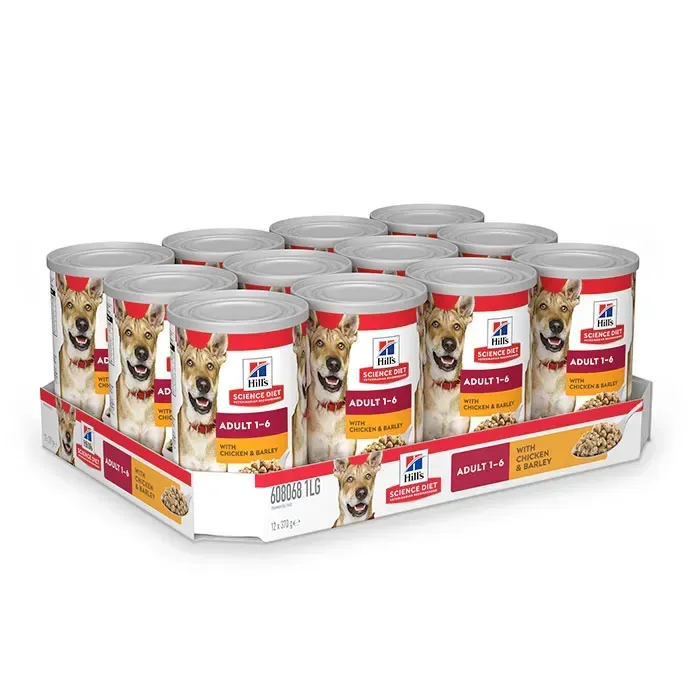 Hill'S Science Diet Canine Adult Gourmet Entree Chicken & Barley 370g (12)
