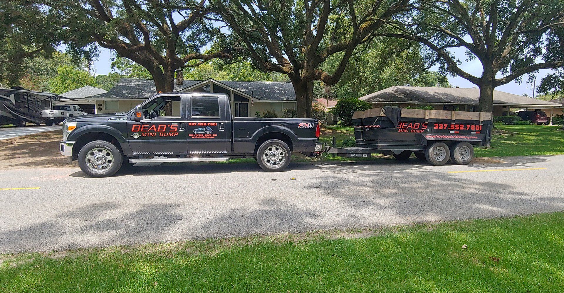 Pickup Truck Hauling Furniture
