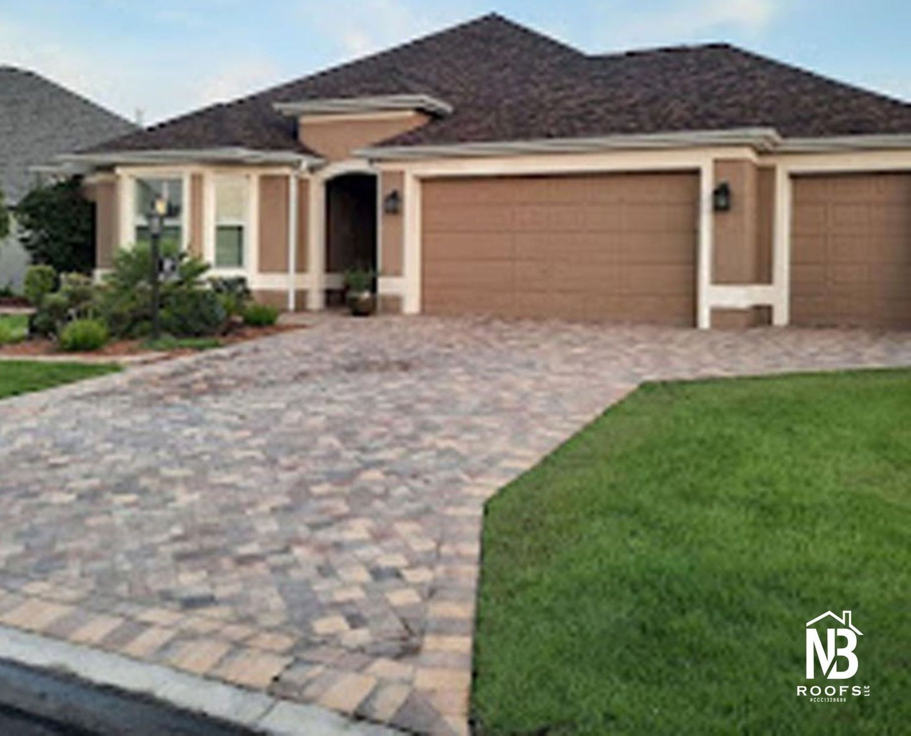 Newly installed roof replacement for a client in The Villages, FL