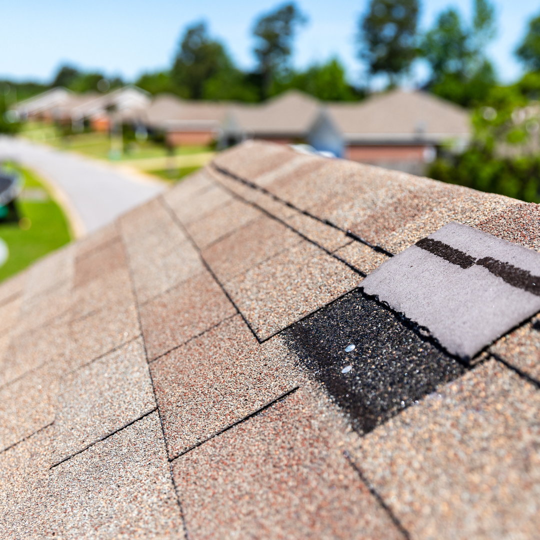 missing tiles on roof