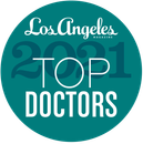 badge for Los Angeles Magazine 2021 Top Doctors awarded to Parrish Sadeghi, MD