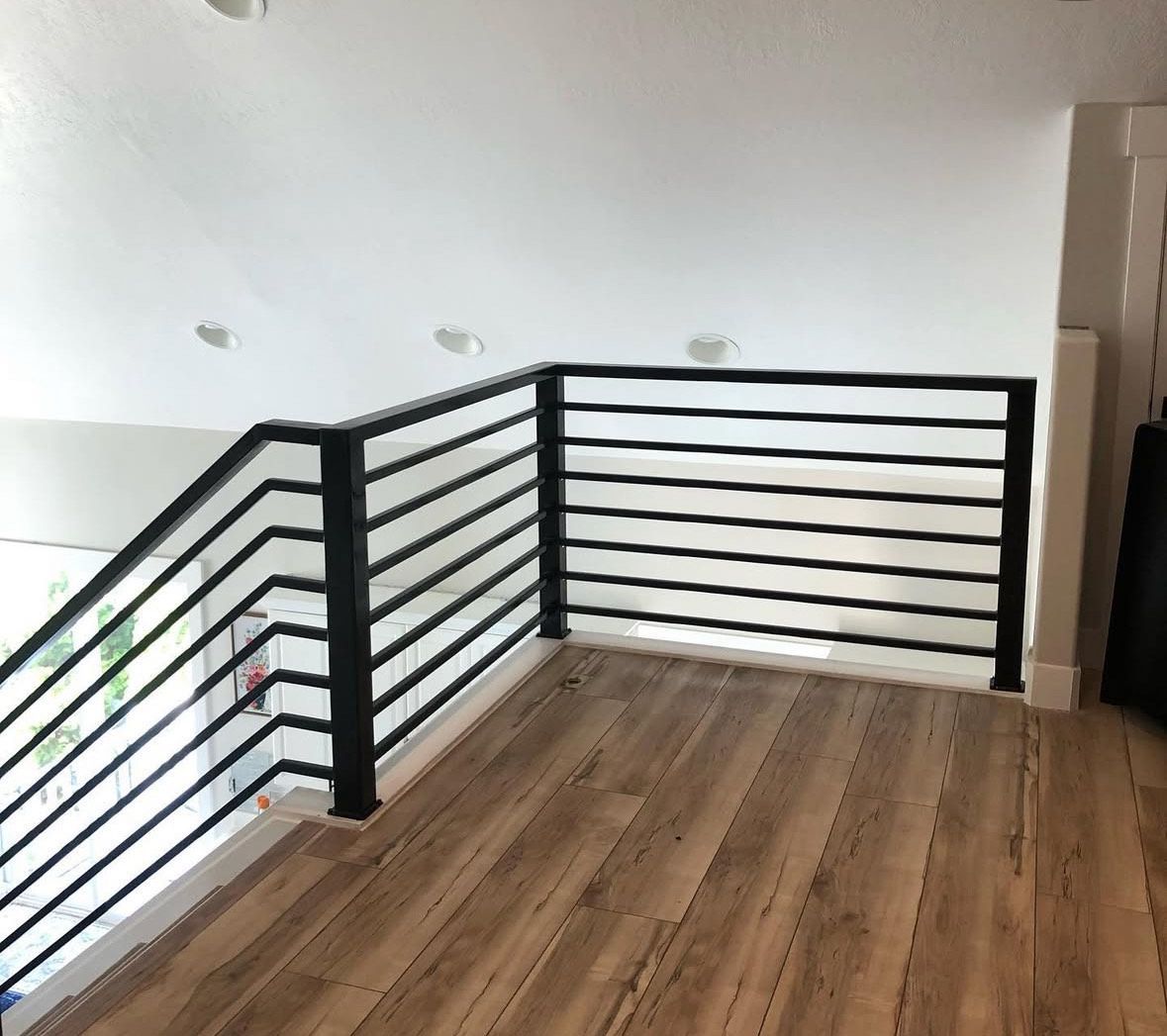 Steel railings