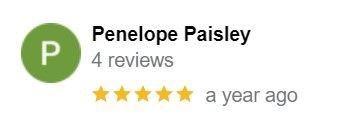 Penelope paisley has 4 reviews on google.