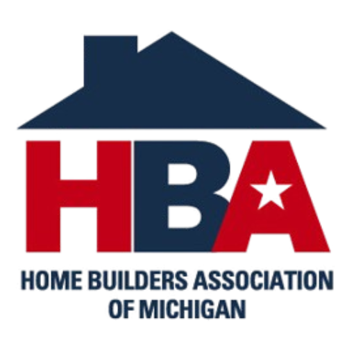 A logo for the home builders association of michigan