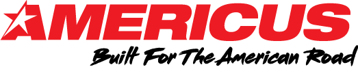 The logo for americus built for the american road