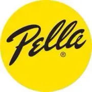 Yellow circle with the black cursive word 