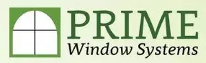 Logo of Prime Window Systems; green square with window, text 